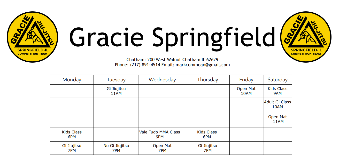 Image of class schedule